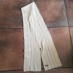 Ann Taylor Cashmere Blend Gold Cream Scarf EUC
